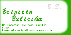 brigitta bulicska business card